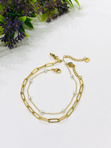 Clip Pearl Anklet